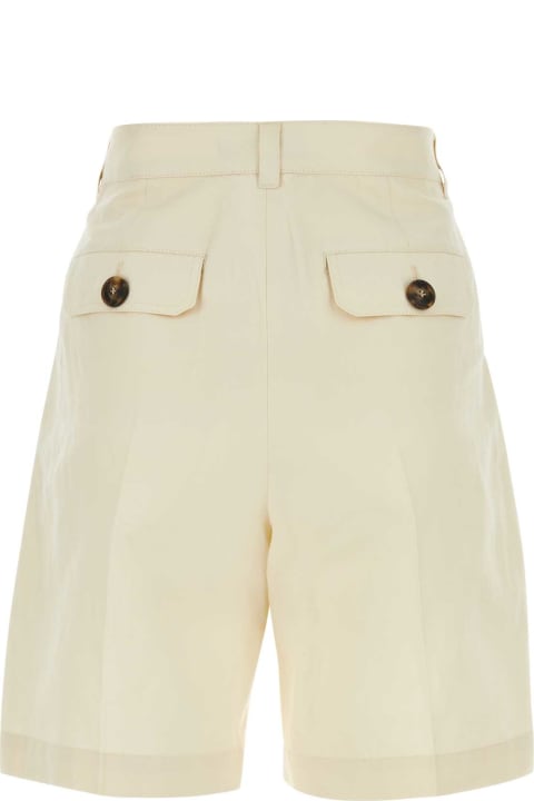 Weekend Max Mara Pants & Shorts for Women Weekend Max Mara Ivory Cotton Blend Afa Shorts