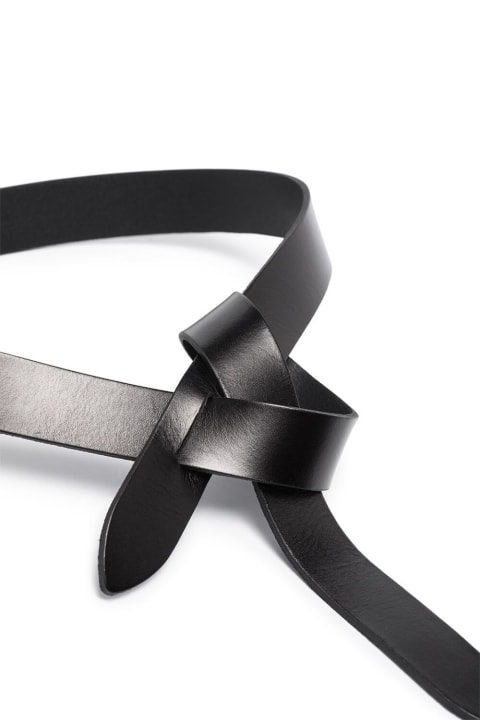 Isabel Marant Woman's Lecce Black Leather Belt