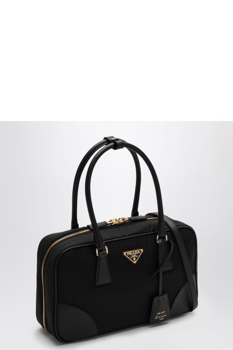 Prada Bags for Women Prada Re-edition 1978 Re-nylon And Saffiano Medium Black Top Case