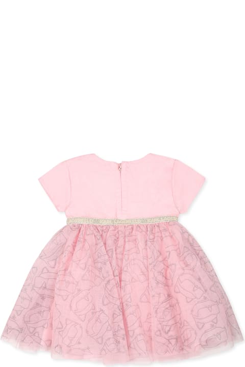 Karl Lagerfeld Kids Clothing for Baby Boys Karl Lagerfeld Kids Pink Dress For Bbay Girl With Choupette