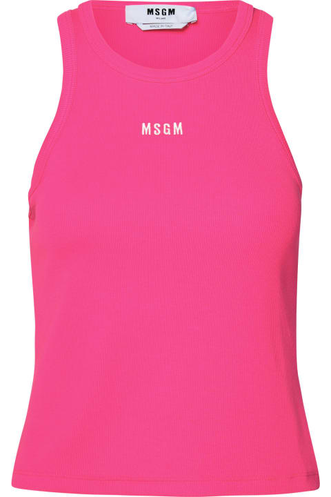 MSGM Topwear for Women MSGM Fuchsia Cotton Top