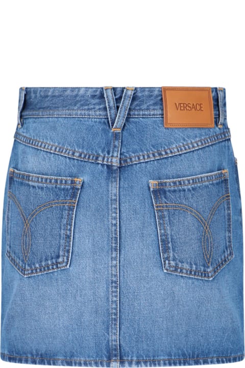 Versace for Women Versace Denim Mini Skirt