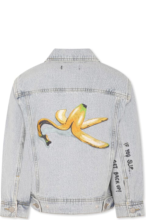ボーイズ Moloのコート＆ジャケット Molo Denim Jacket For Kids With Banana