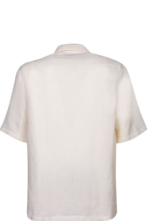 メンズ Officine Généraleのシャツ Officine Générale Short Sleeves White Shirt