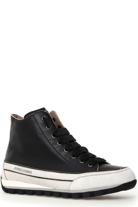 Candice Cooper Shoes for Women Candice Cooper Black Nappa Leather High-top Sneaker