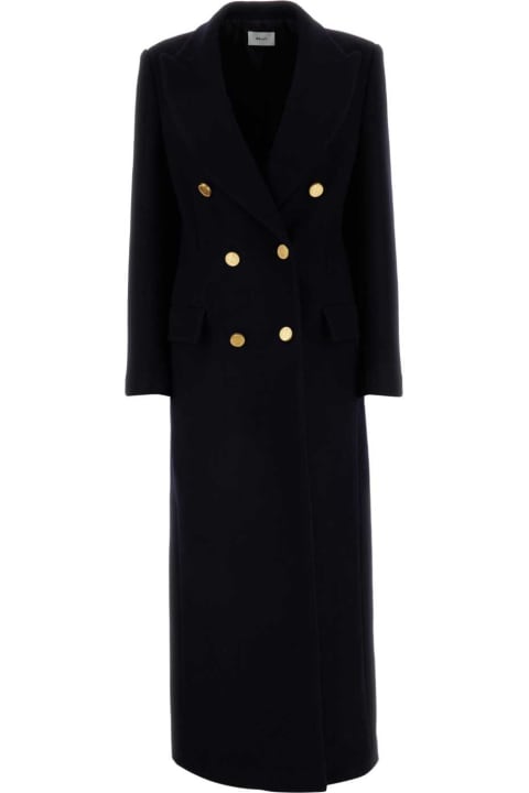 Bally Coats & Jackets for Women Bally Midnight Blue Wool Coat