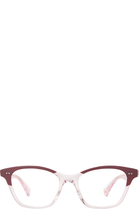 Garrett Leight Eyewear for Women Garrett Leight Lily Burgundy Laminate Glasses