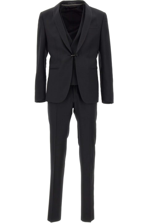Suits for Men Corneliani Fresh Wool Three-piece Suit