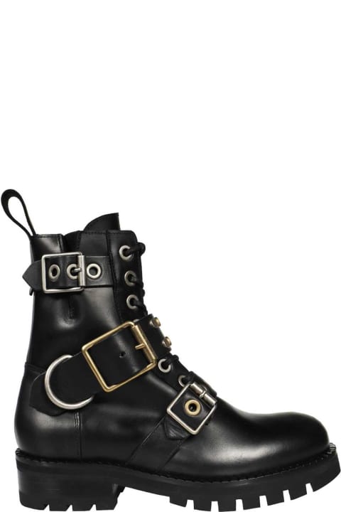 メンズ ブーツ Vivienne Westwood Leather Combat Boots