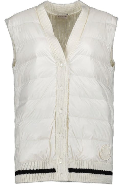 Coats & Jackets for Women Moncler V-neck Buttoned Gilet