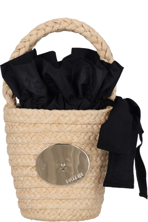 Patou Totes for Women Patou Raffia Bucket Bag
