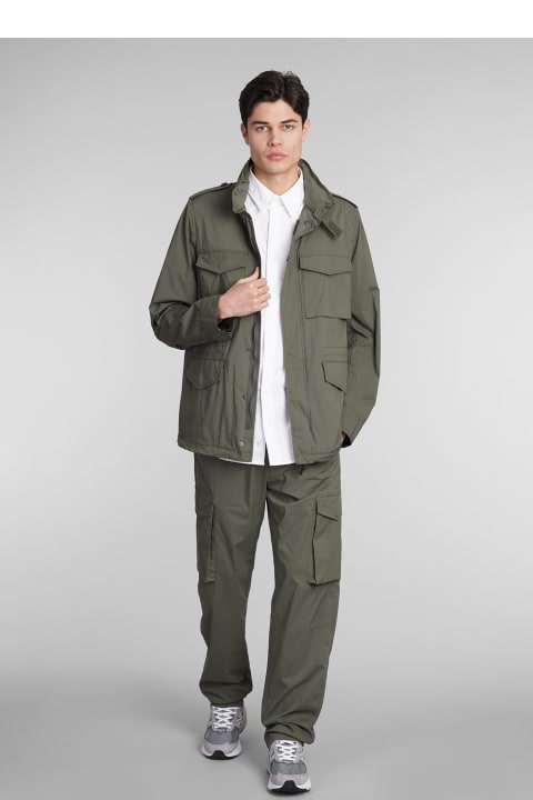 Aspesi Coats & Jackets for Men Aspesi Giub. Minifield Cot Casual Jacket In Green Cotton