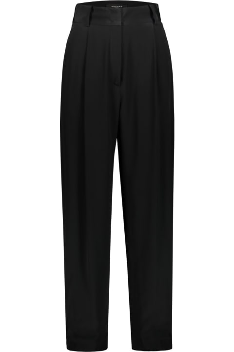 Fashion for Women Rochas Pagged High-waisted Trousers
