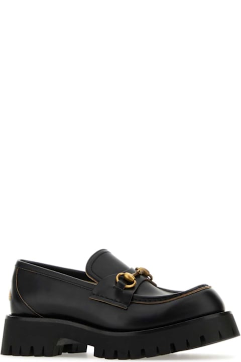Shoes for Women Gucci Black Leather Loafers