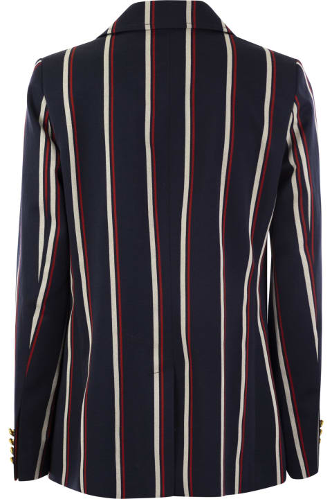 Fashion for Women Polo Ralph Lauren Striped Blazer With Crest