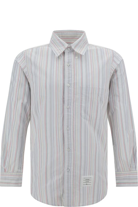 Thom Browne Topwear for Men Thom Browne Straight Fit Pc L/s Shirt In University