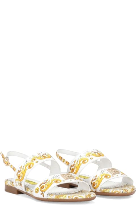 Dolce & Gabbana for Girls Dolce & Gabbana Printed Calf Sandal