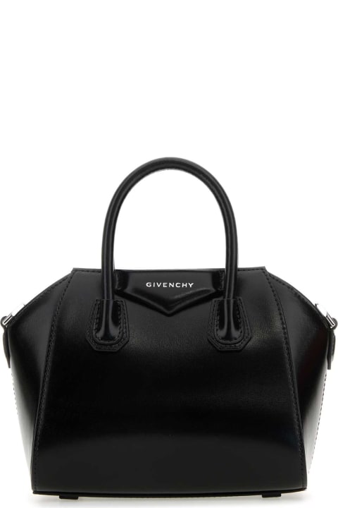 ウィメンズ新着アイテム Givenchy Black Leather Toy Antigona Handbag