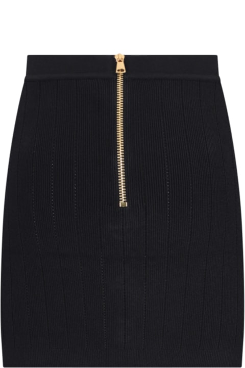Balmain Skirts for Women Balmain Knitted Mini Skirt