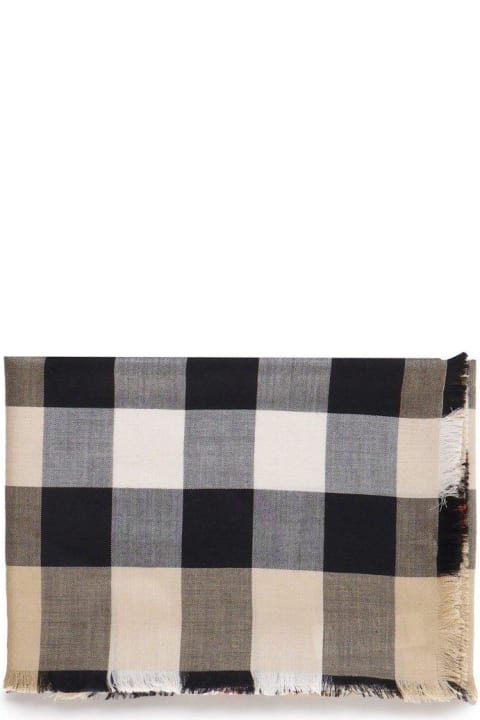 Fashion for Women Burberry House Check Printed Frayed-edge Scarf