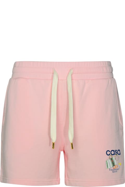 Fashion for Women Casablanca 'equipement Sportif' Pink Organic Cotton Shorts