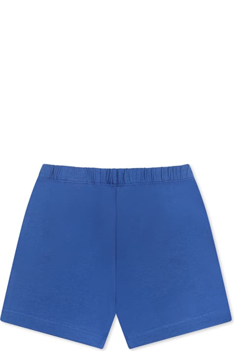 Bottoms for Baby Boys Off-White Blue Shorts For Baby Boy With Logo