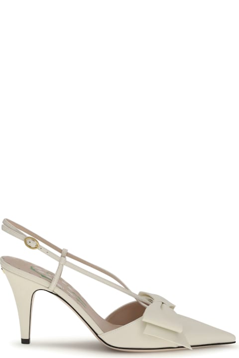 Valentino Garavani Bowow Slingback Leather Pump