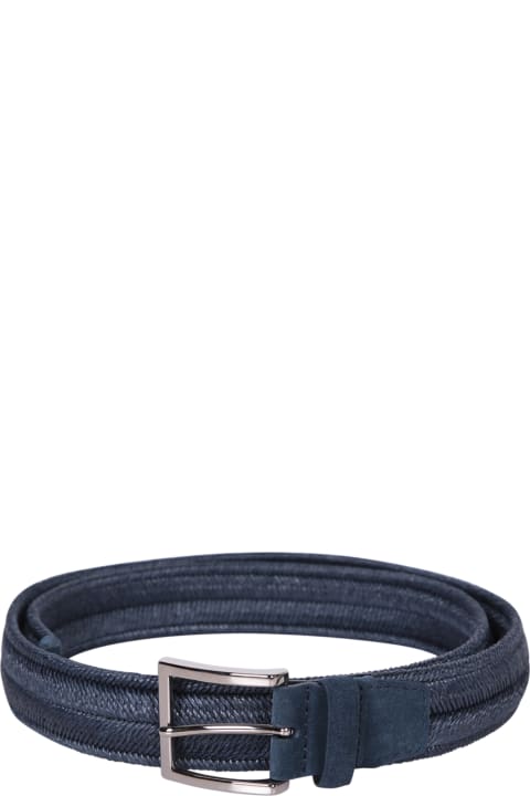 Fashion for Men Orciani Blue Woven Belt