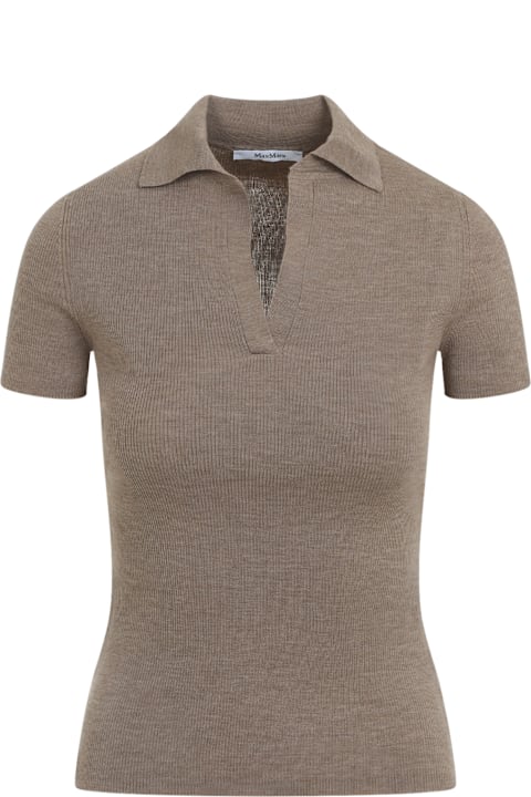 أدوات منزلية Max Mara Albero Knit Ribbed Polo