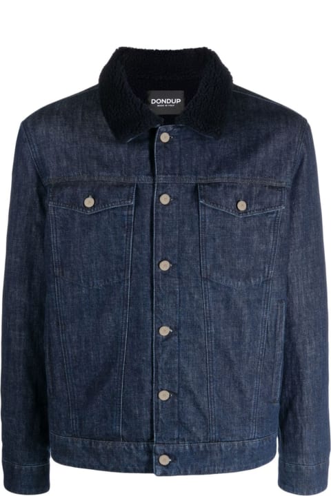 Dondup Coats & Jackets for Men Dondup Blue Cotton Denim Jacket