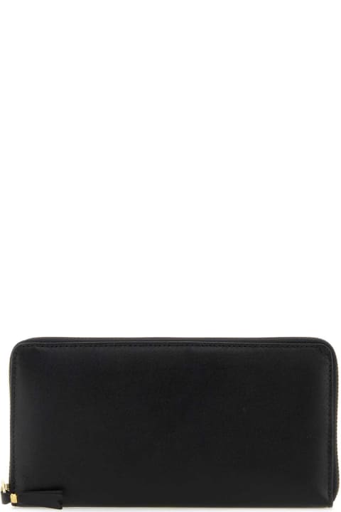 محافظ لـ القسم الرجالي Comme des Garçons Black Leather Wallet