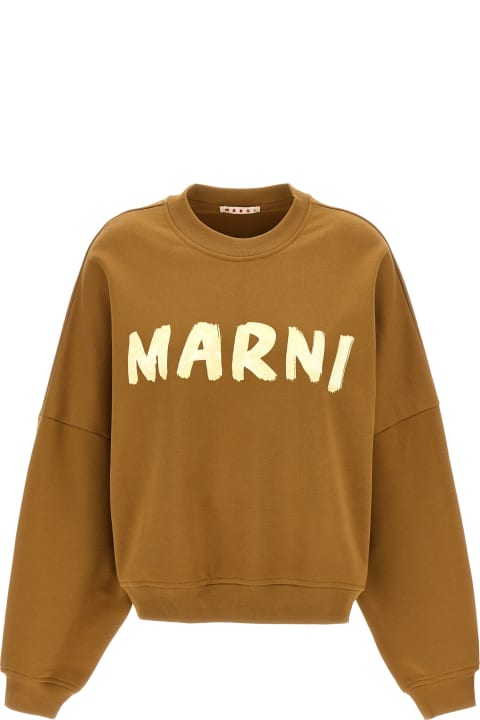 ウィメンズ Marniのフリース＆ラウンジウェア Marni Logo Print Sweatshirt