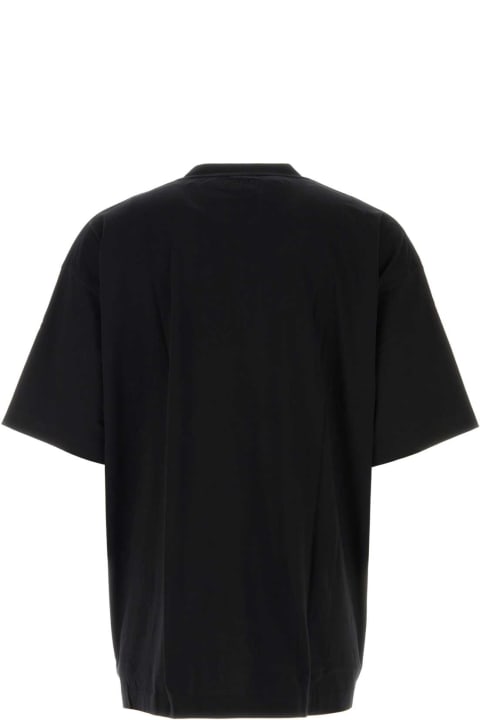 Fashion for Women VETEMENTS Black Cotton T-shirt