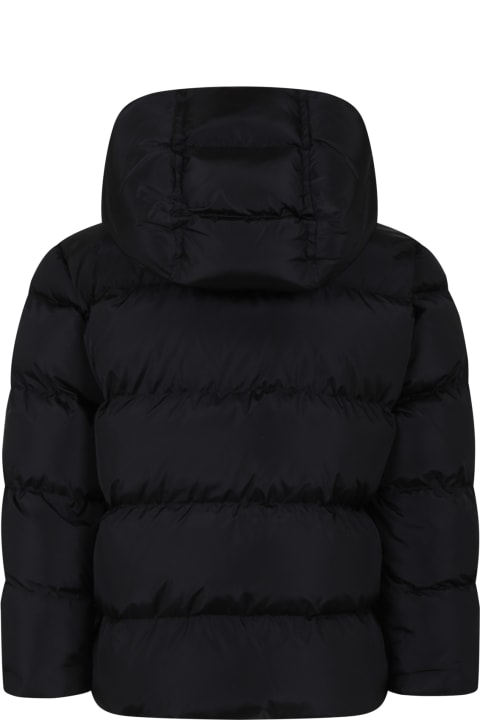 Coats & Jackets for Boys Dsquared2 Black Jacket For Boy With Logo