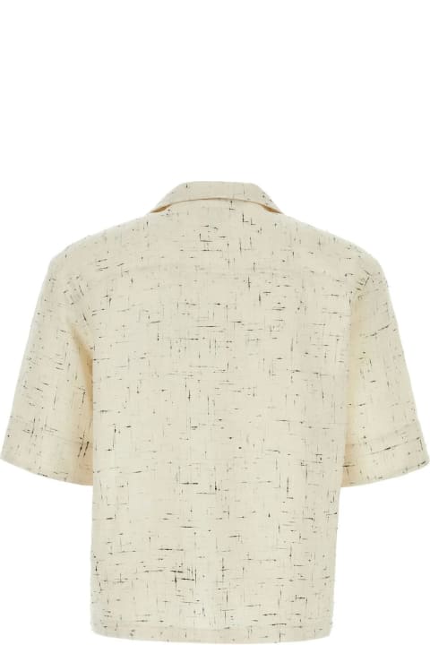 Shirts for Men Bottega Veneta Ivory Viscose Blend Shirt
