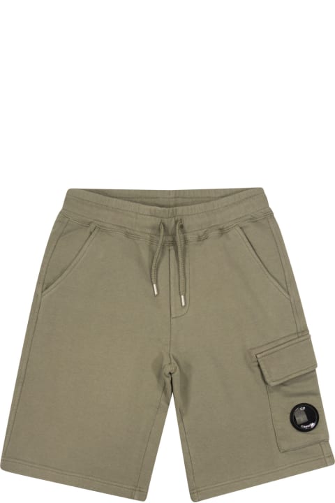 Bottoms for Boys C.P. Company Bermuda Shorts With Cargo Pocket Lens
