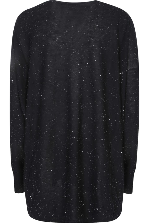 Fashion for Women Fabiana Filippi Black Wool Sweater With Sequins