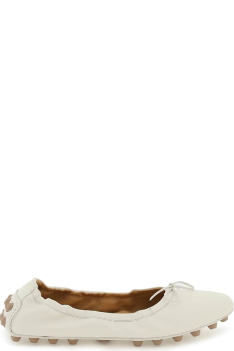 Flat Shoes for Women Tod's Bubble Ballet Flats In Leather
