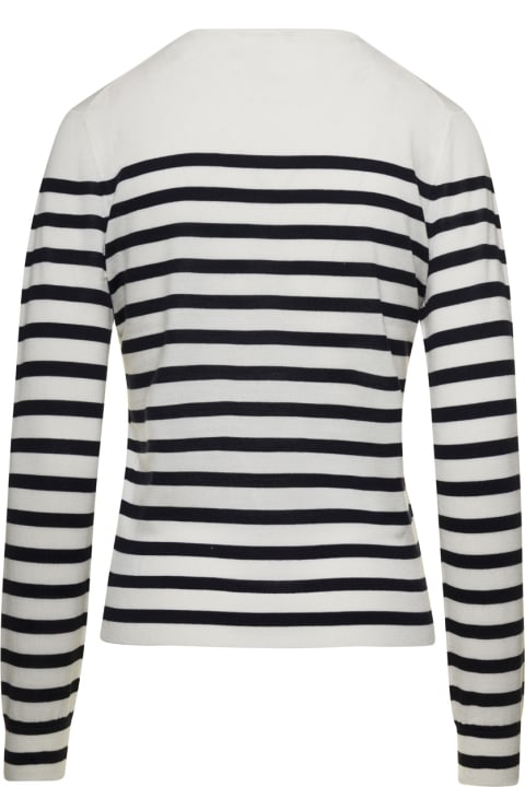 Theory Clothing for Women Theory Stripe Vneck.regal W