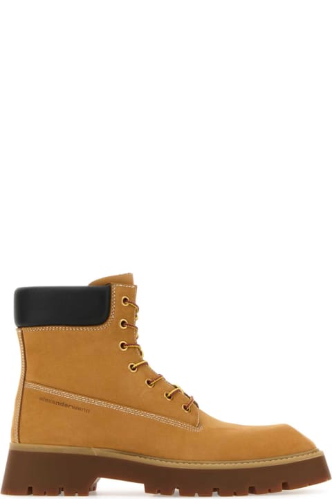 Fashion for Women Alexander Wang Camel Suede Throttle Ankle Boots