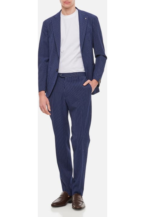 Suits for Men Tagliatore Montecarlo Pinstripe Suit