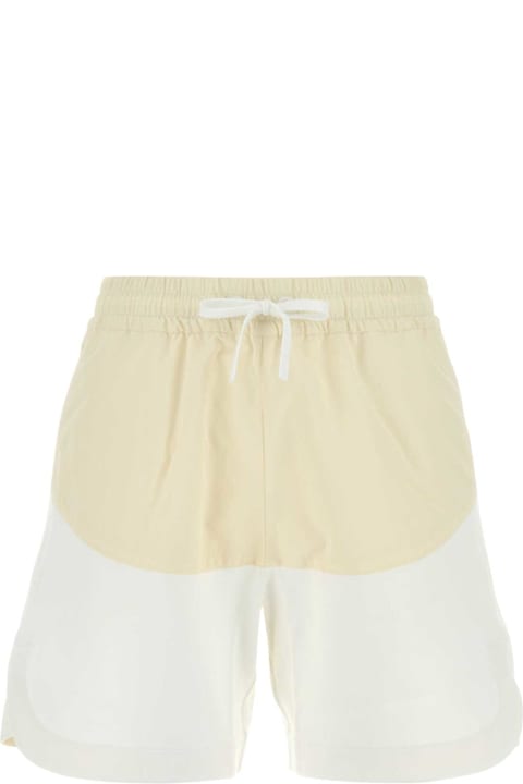 Herno Pants & Shorts for Women Herno Two-tone Stretch Cotton Blend And Nylon Shorts