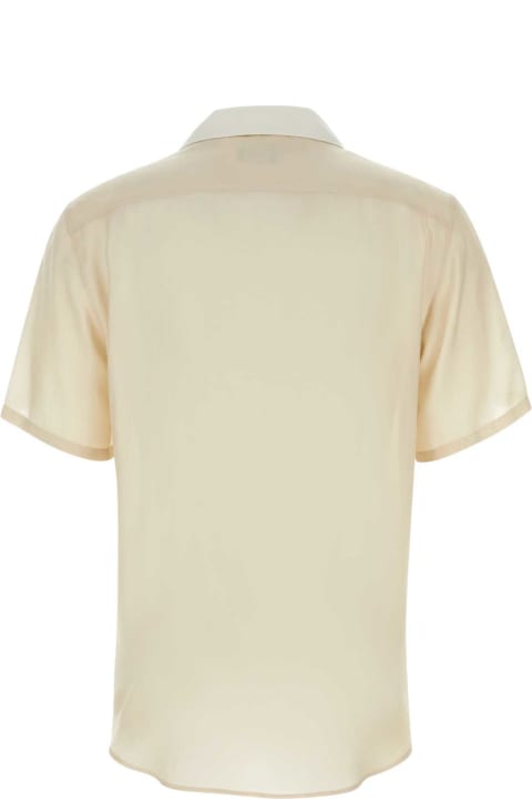 Giorgio Armani Shirts for Men Giorgio Armani Sand Lyocell Blend Shirt