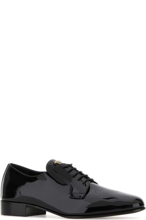 Sale for Women Prada Black Leather Lace-up Shoes
