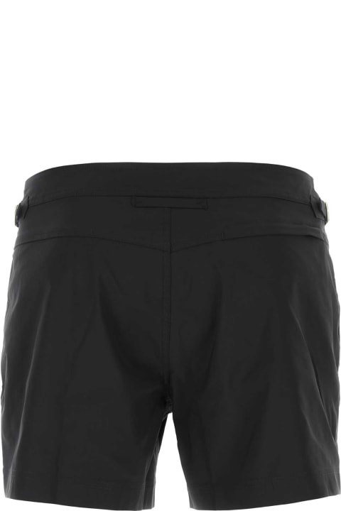 Clothing for Men Tom Ford Black Polyester Swimming Shorts