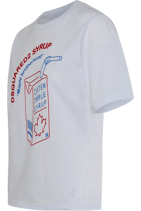 Dsquared2 for Women Dsquared2 White Cotton T-shirt
