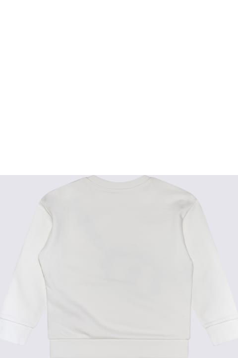 Marc Jacobs Topwear for Girls Marc Jacobs White And Black Cotton Sweatshirt