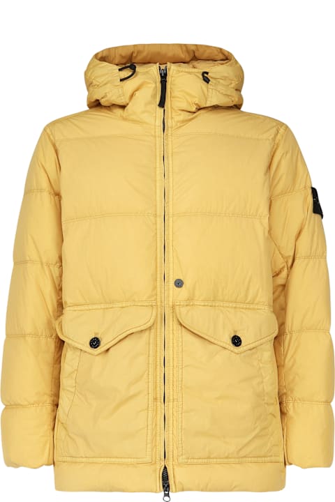 Stone Island الملابس لـ القسم الرجالي Stone Island Crinkle Reps Windproof Down Jacket R-ny