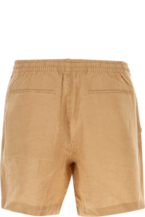 Polo Ralph Lauren Pants for Men Polo Ralph Lauren Camel Linen Bermuda Shorts