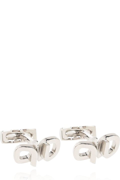 Jewelry Sale for Men Ferragamo Logo Shaped Cufflinks